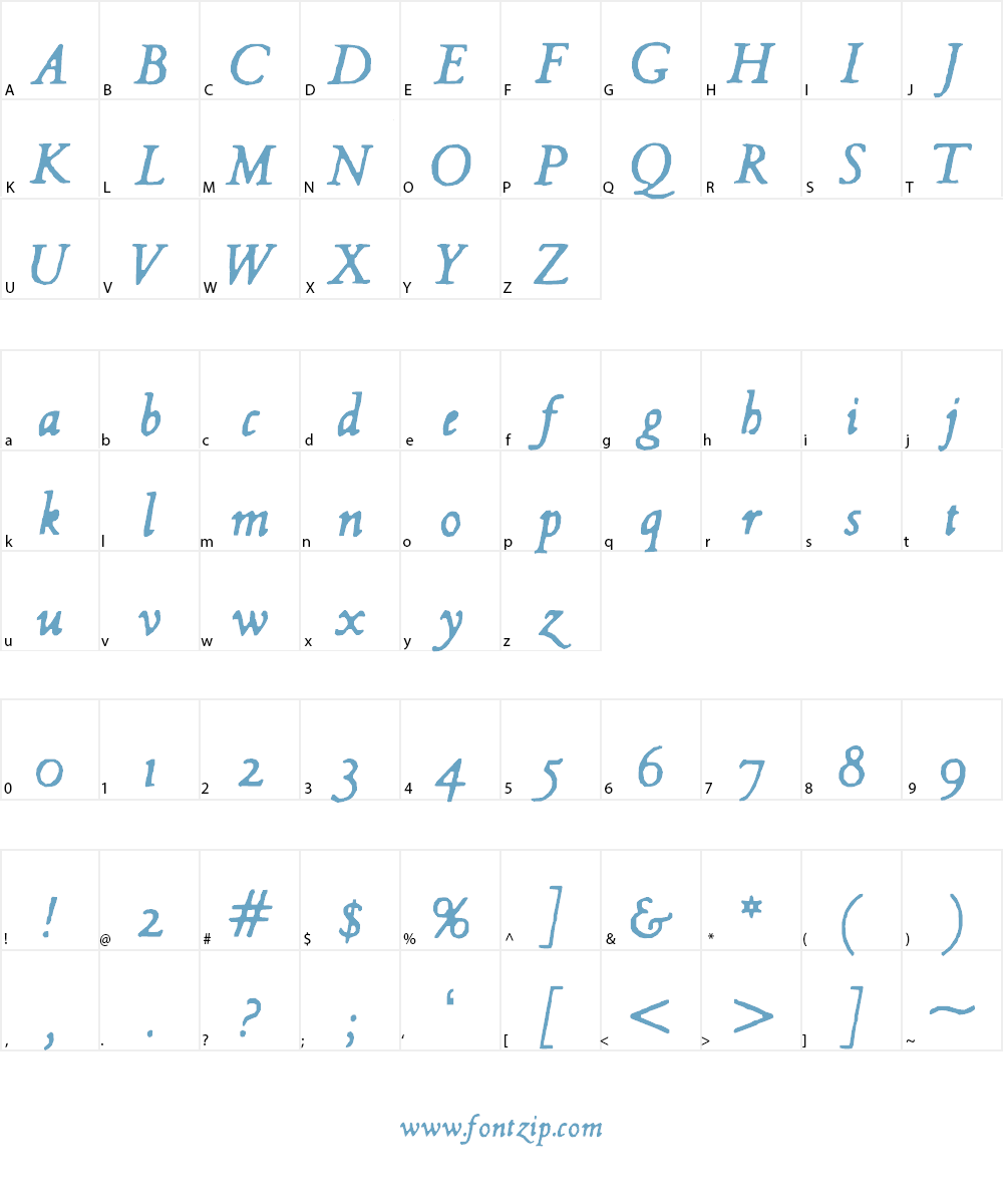 Hultog Font Character